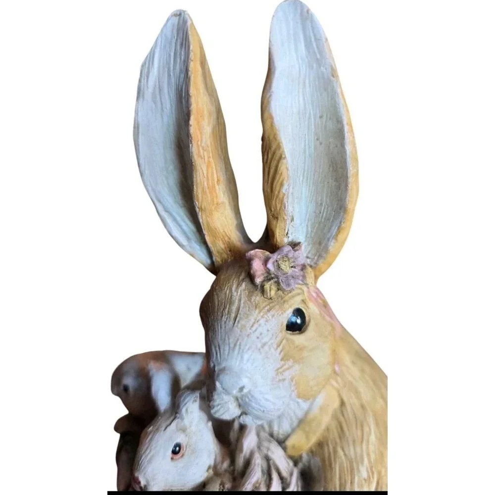 VTG Beatrix Potter Mama Rabbit & Baby Lamp Nursery Decor Woodland Cottagecore